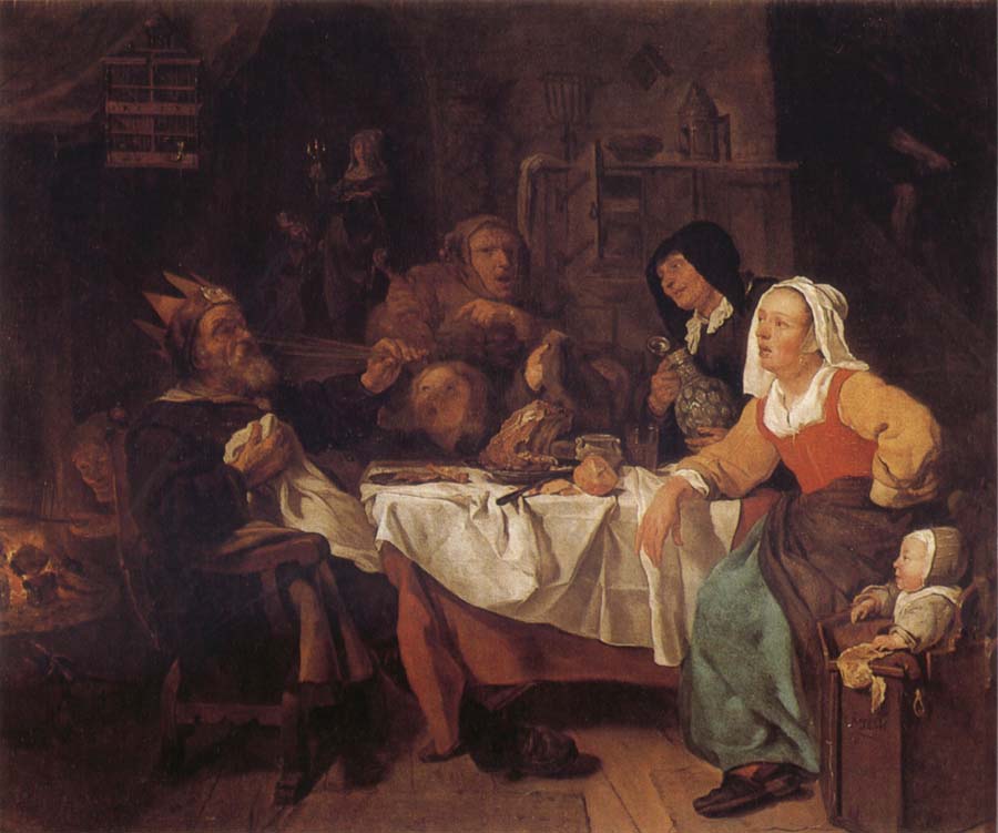 Gabriel Metsu The King Drinks